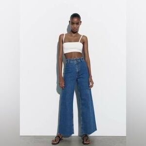 Zara Marine Straight Jeans in Blue